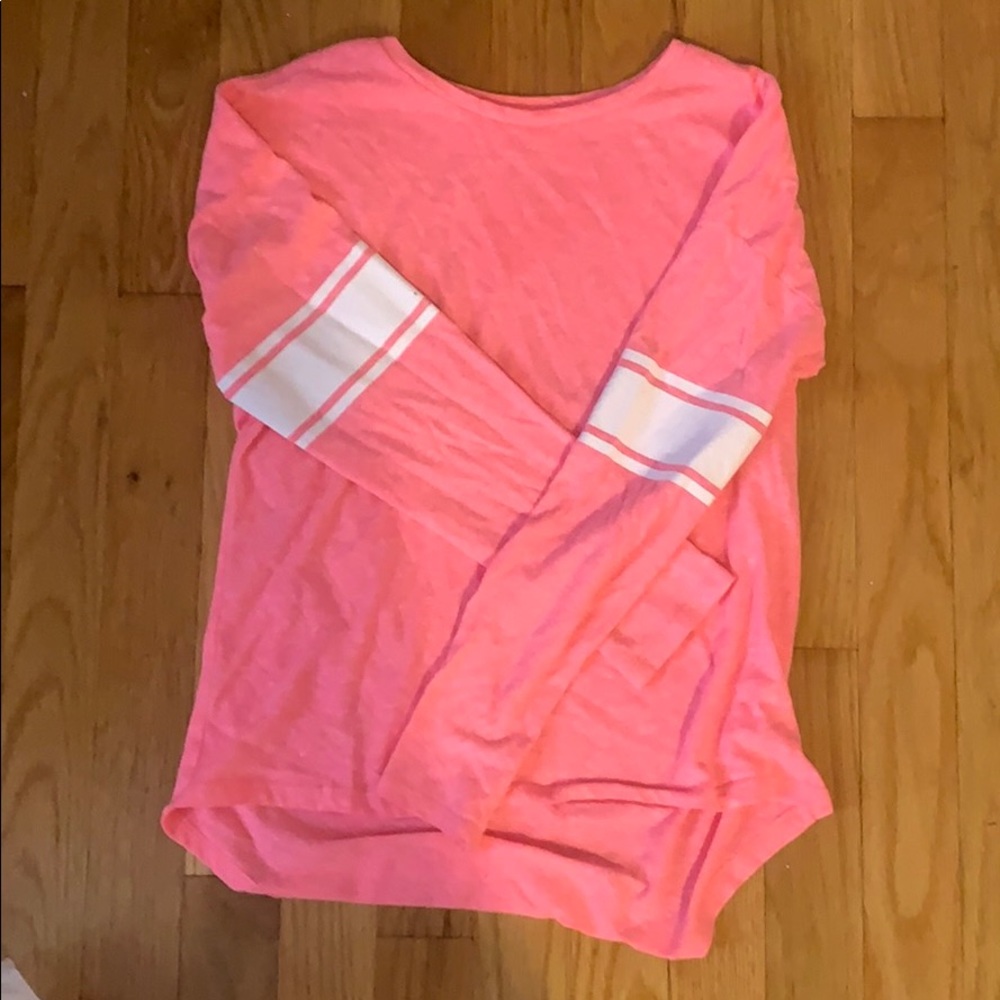 A pink old navy shirt
